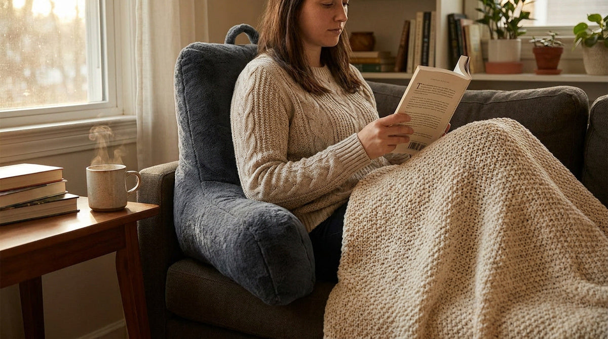 Reading Pillow with Arms Review: Tested Back Support Image