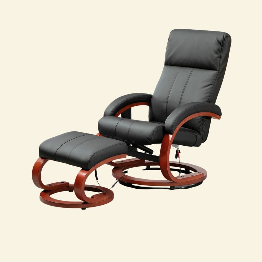 Leather reading chair Image