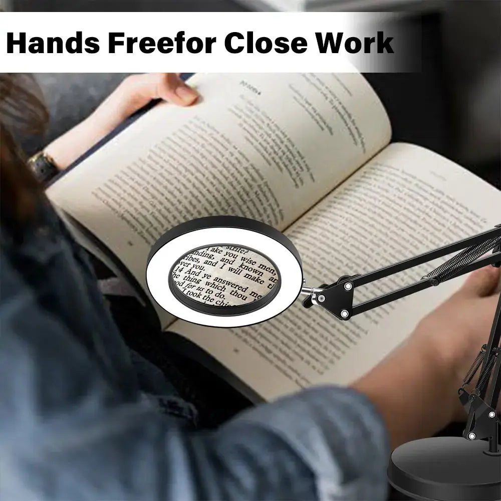 magnifying glass with led light for detailed viewing