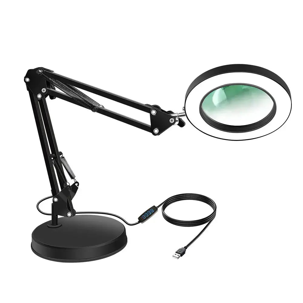 10x magnifying glass with led light