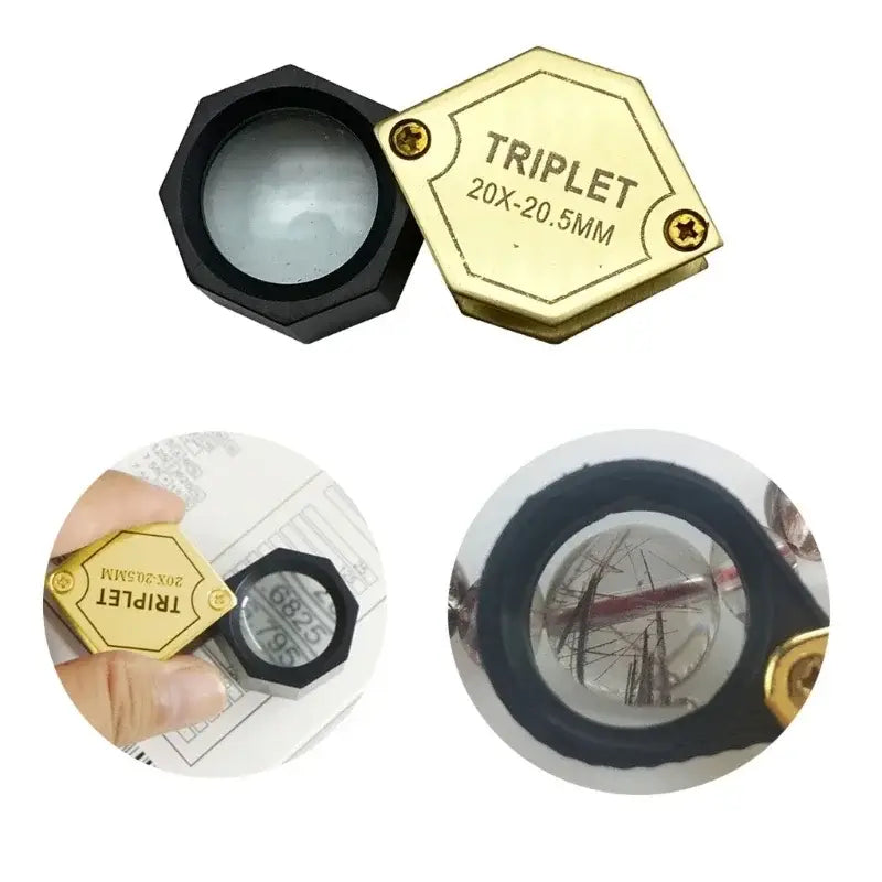 handheld magnifying lens for detailed inspection