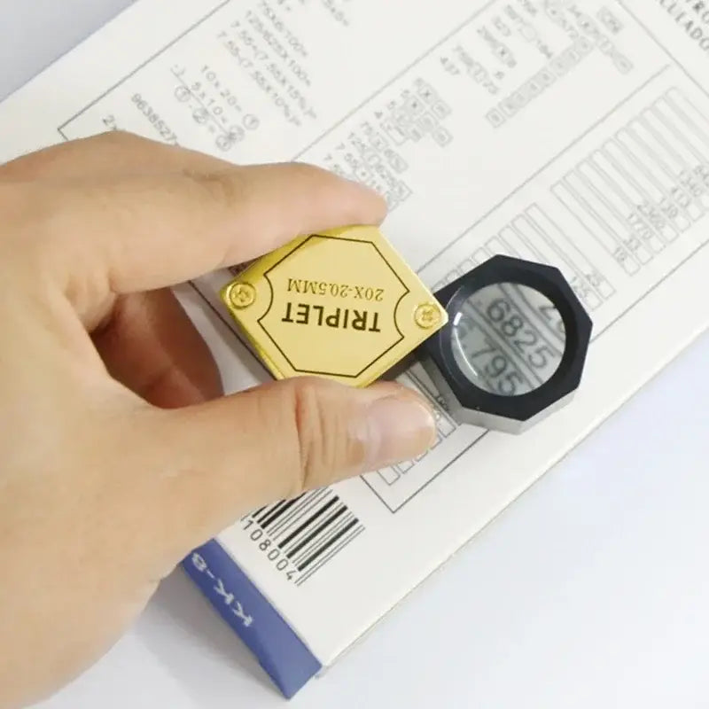 compact magnifying glass for close up viewing