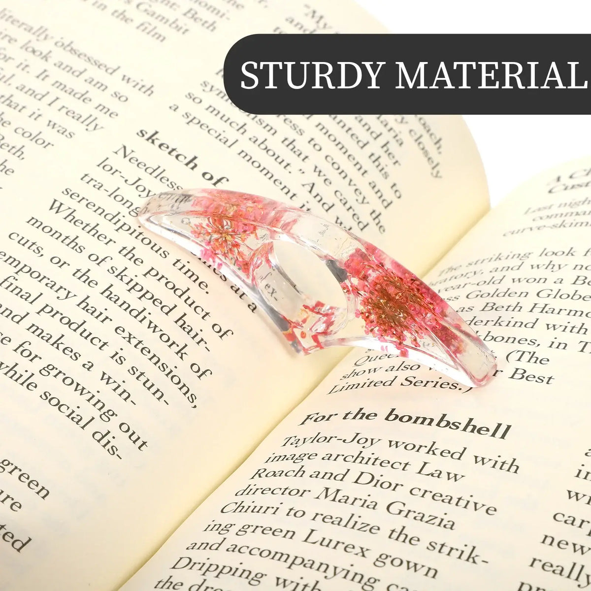 acrylic book holder for reading hands free