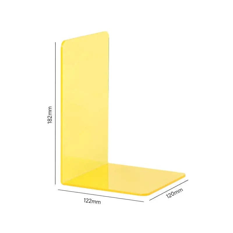 transparent bookend for shelves