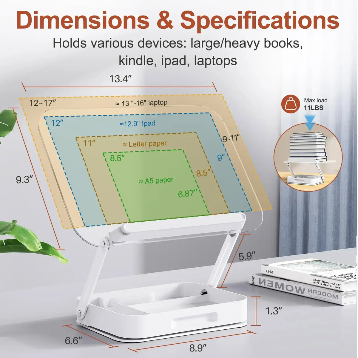 book display stand for desk