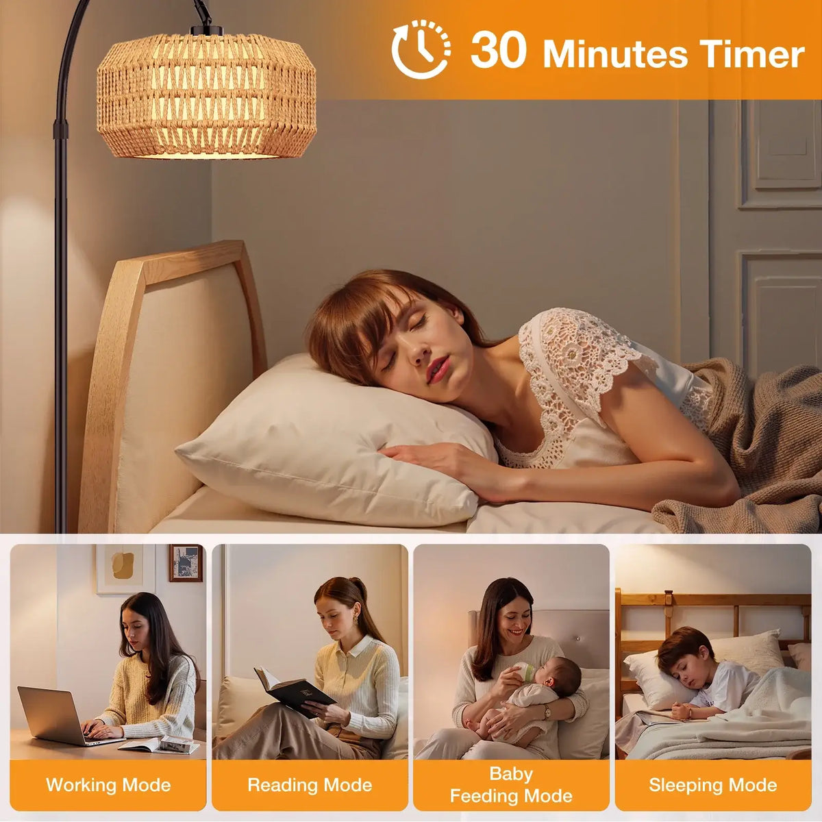 versatile reading lamp with adjustable height