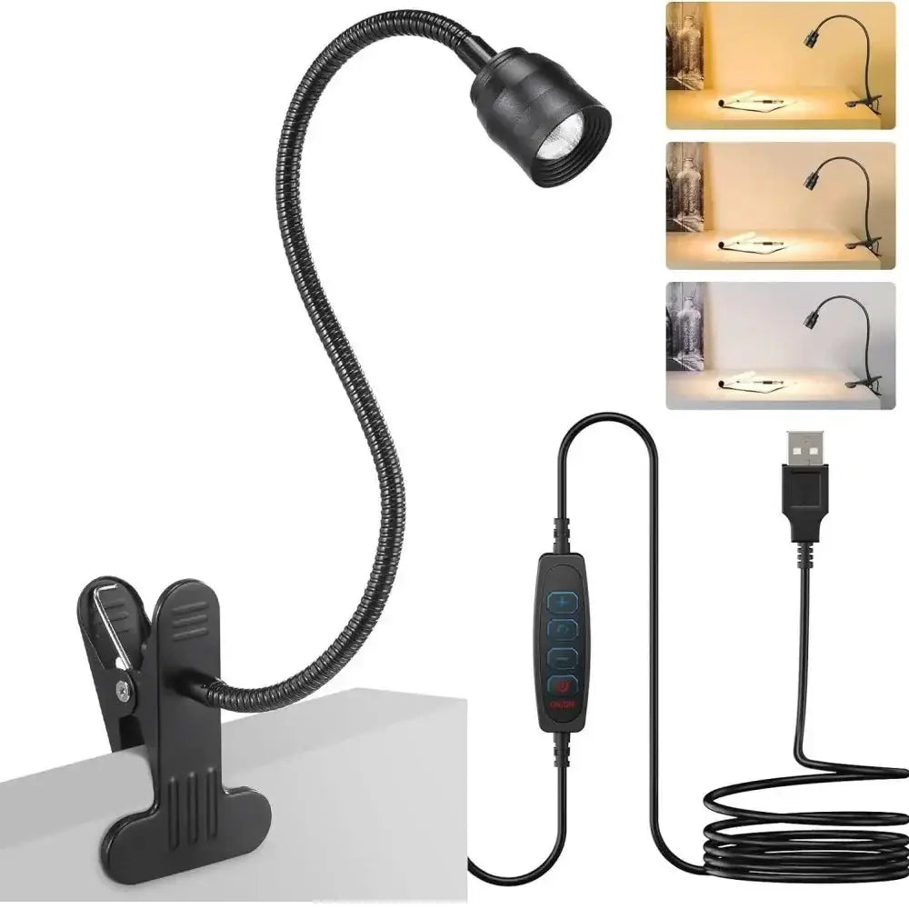 versatile clamp-on reading lamp