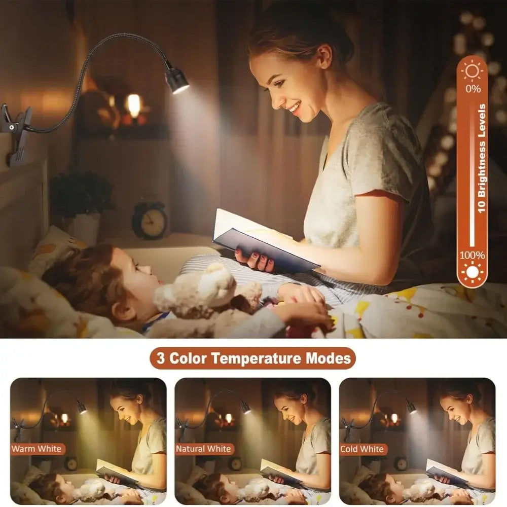adjustable clamp reading light