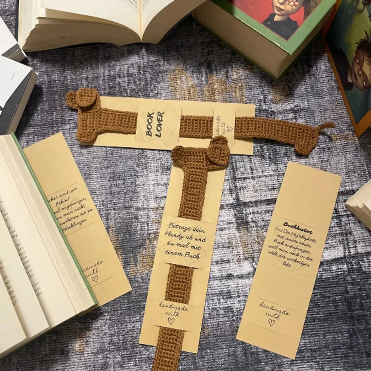 unique animal crochet bookmarks