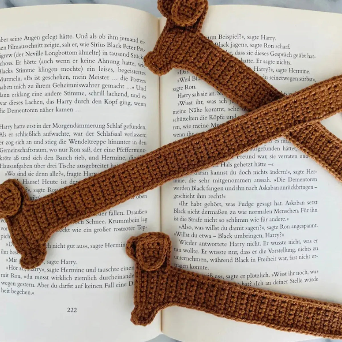handmade crochet animal bookmarks