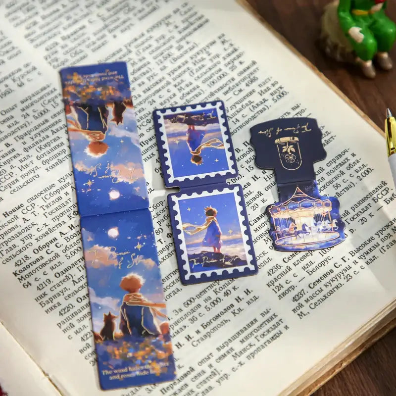 vibrant anime character magnetic bookmarks for readers
