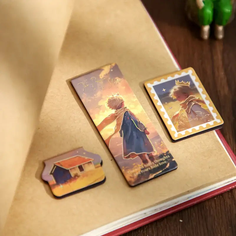 anime bookmarks with magnetic clips