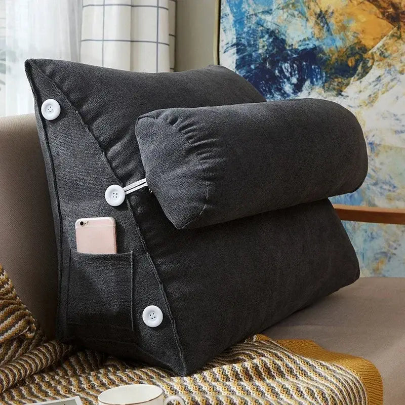 backrest pillow for relaxing while reading