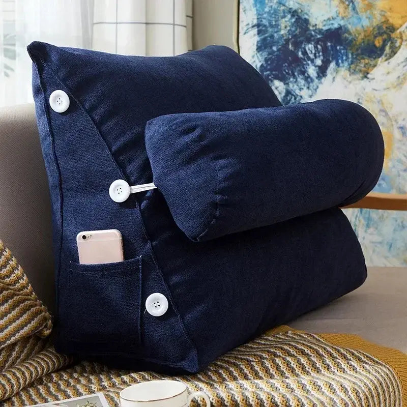 soft reading pillow designed for bed use