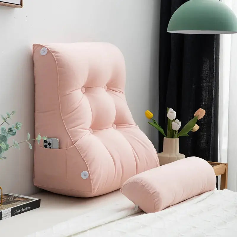 soft backrest pillow for cozy reading
