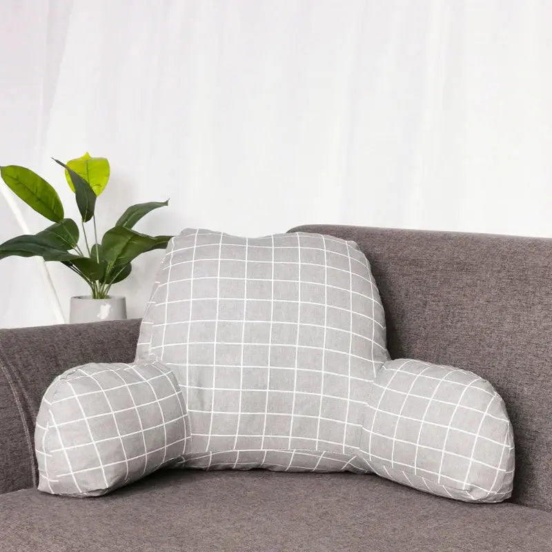 ergonomic reading pillow for restful lounging