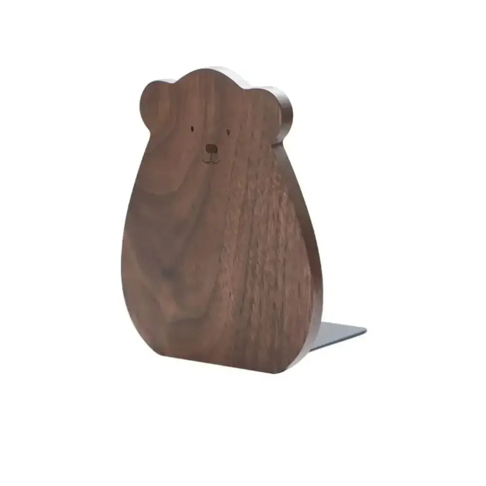 Bear wood bookend