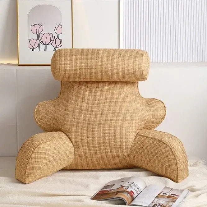 bed pillow with supportive arms