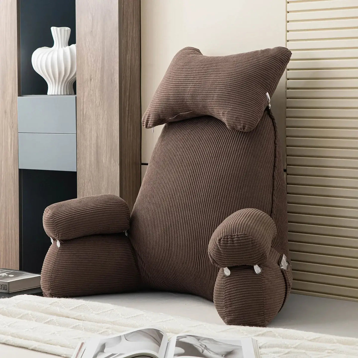 soft bed rest pillow for cozy reading