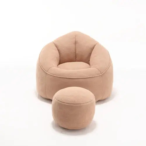 luxurious reading chair with ottoman design