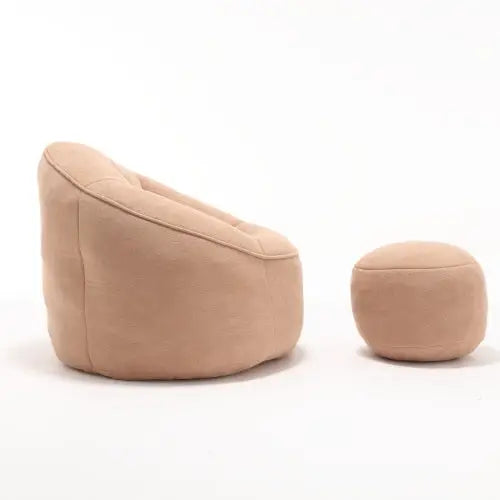 soft fabric bedroom chair and ottoman