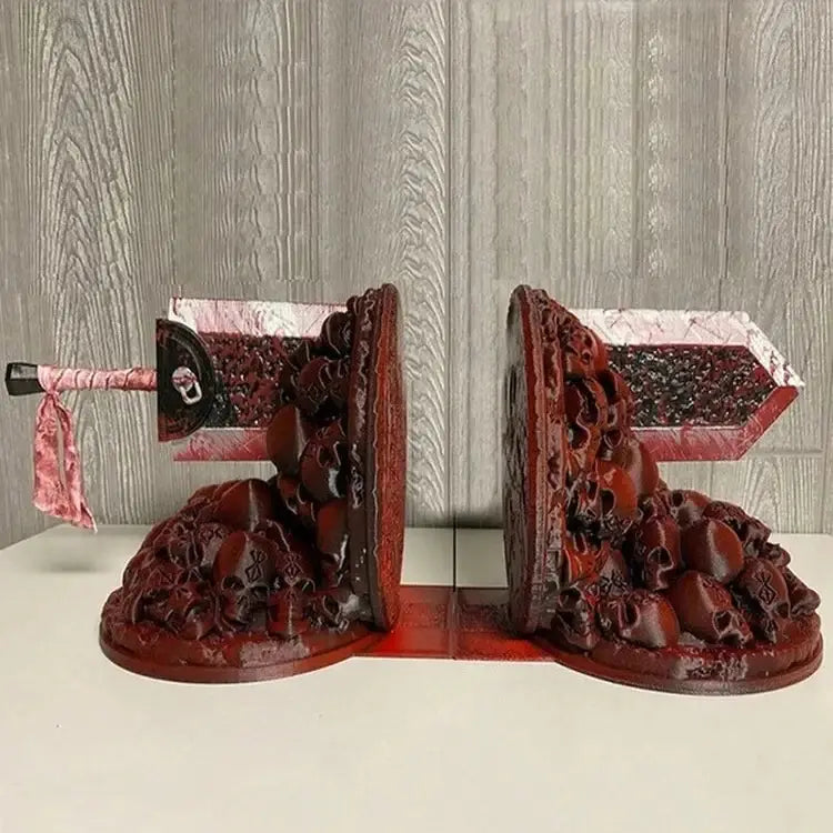 Berserk illustrated bookend design