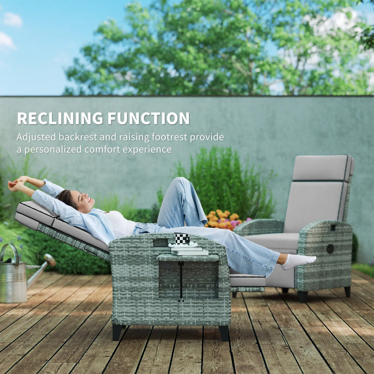 stylish garden lounge chair