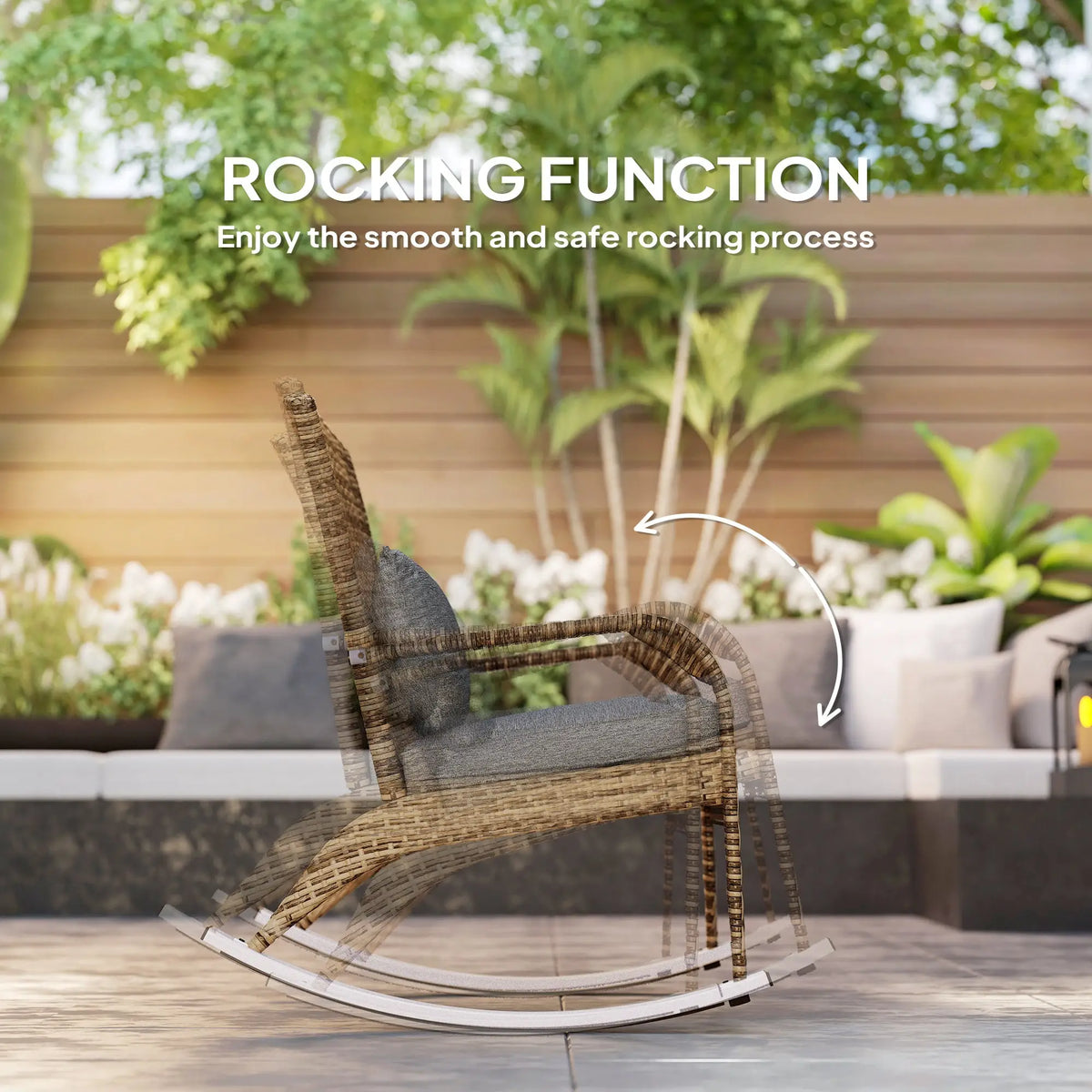 rocking chair perfect for reading outdoors