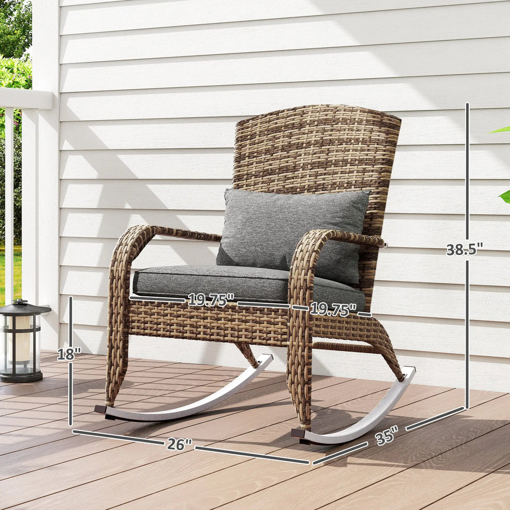 stylish patio rocking chair for leisure