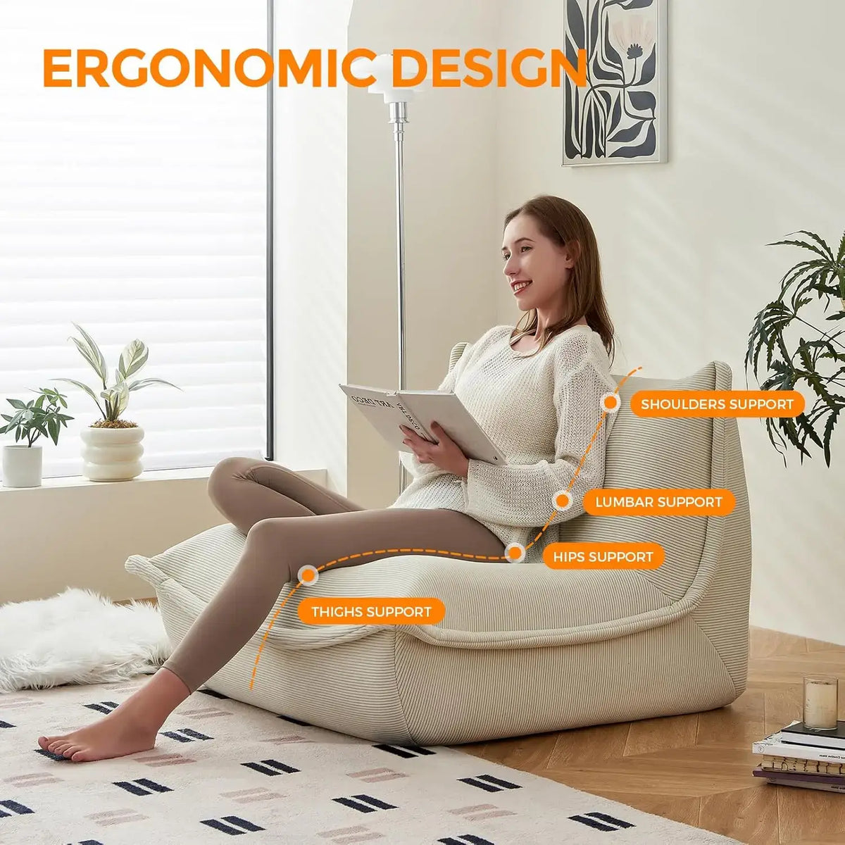 extra large cozy chair for reading nooks