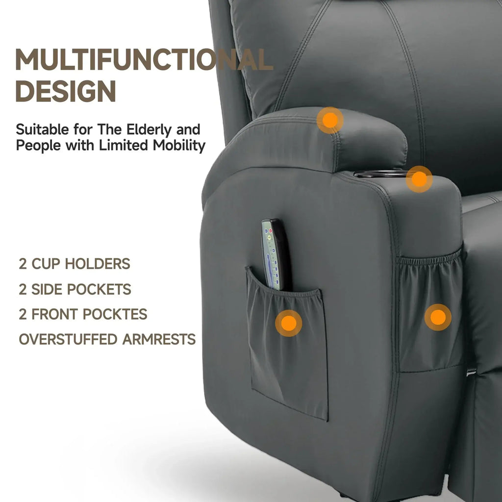 cozy reading chair with detachable ottoman