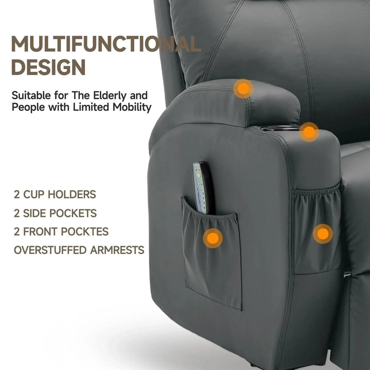 cozy reading chair with detachable ottoman