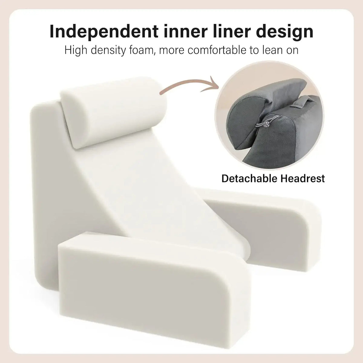 cozy reading backrest pillow