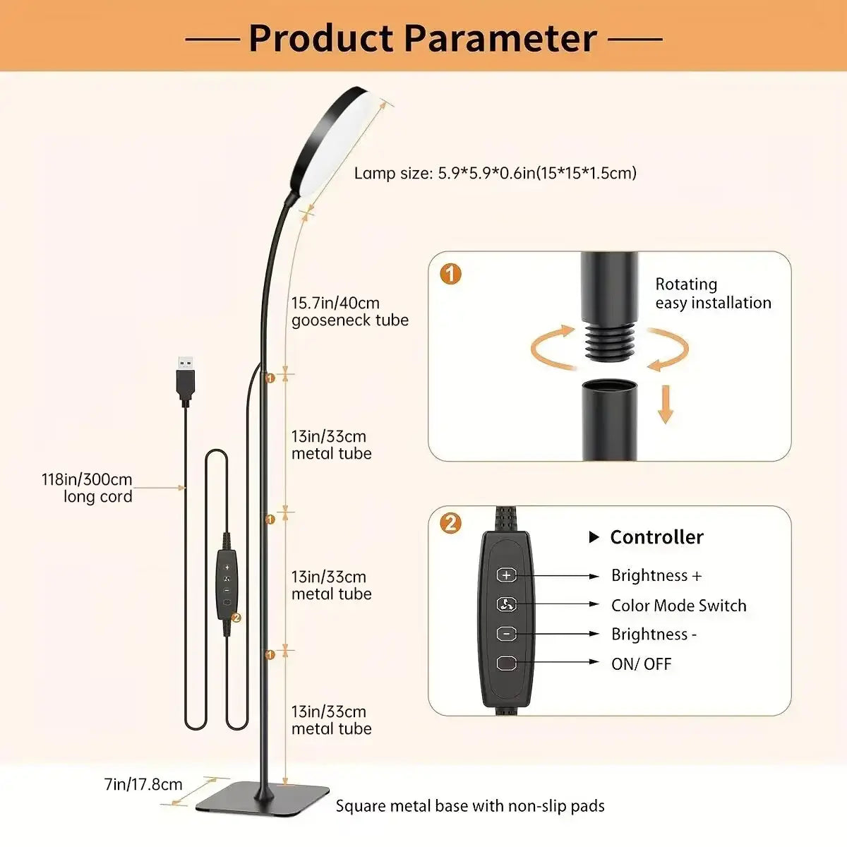 elegant floor lamp suitable for reading