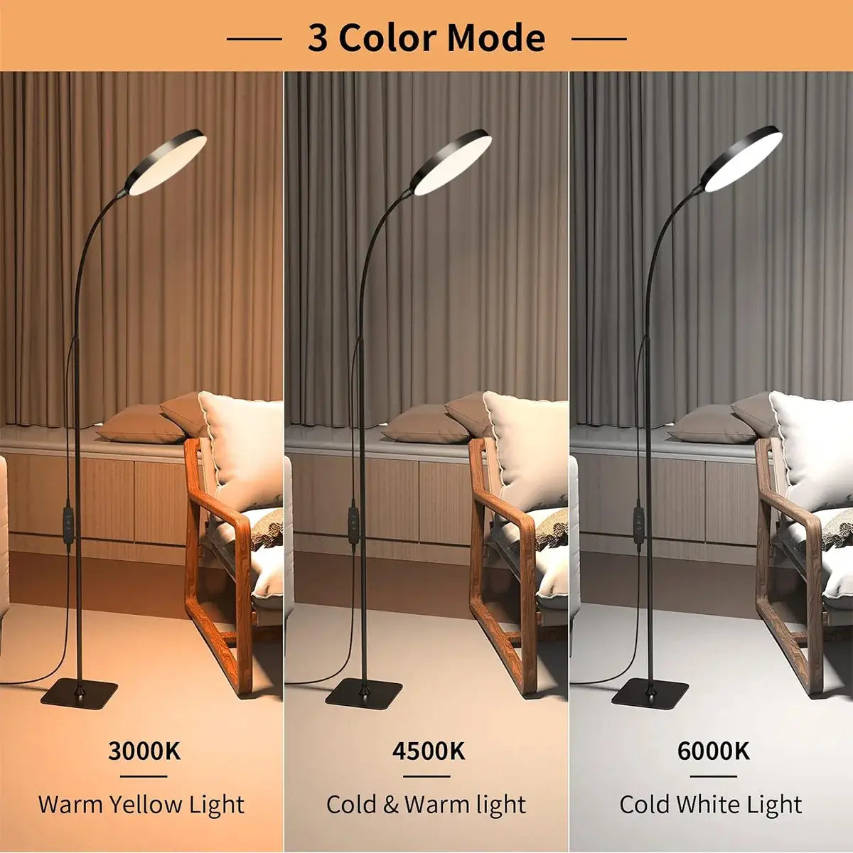 modern black reading lamp design