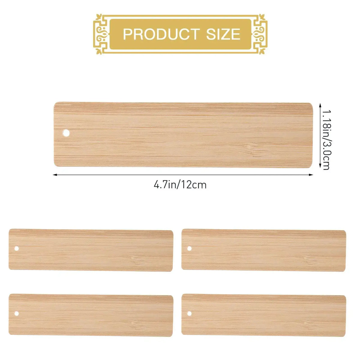 set of wooden bookmarks