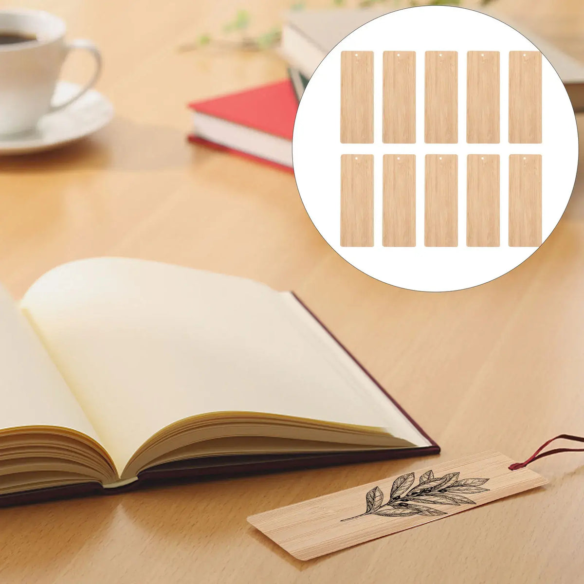 customizable wooden bookmarks