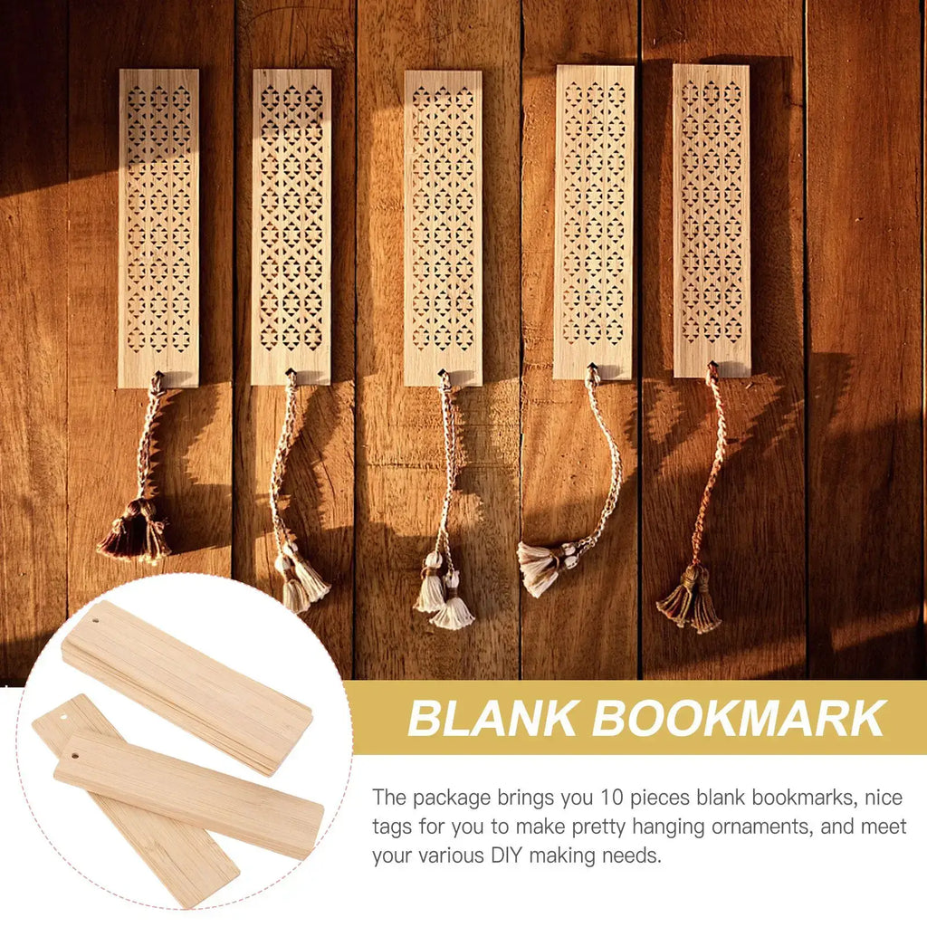 natural wood bookmarks