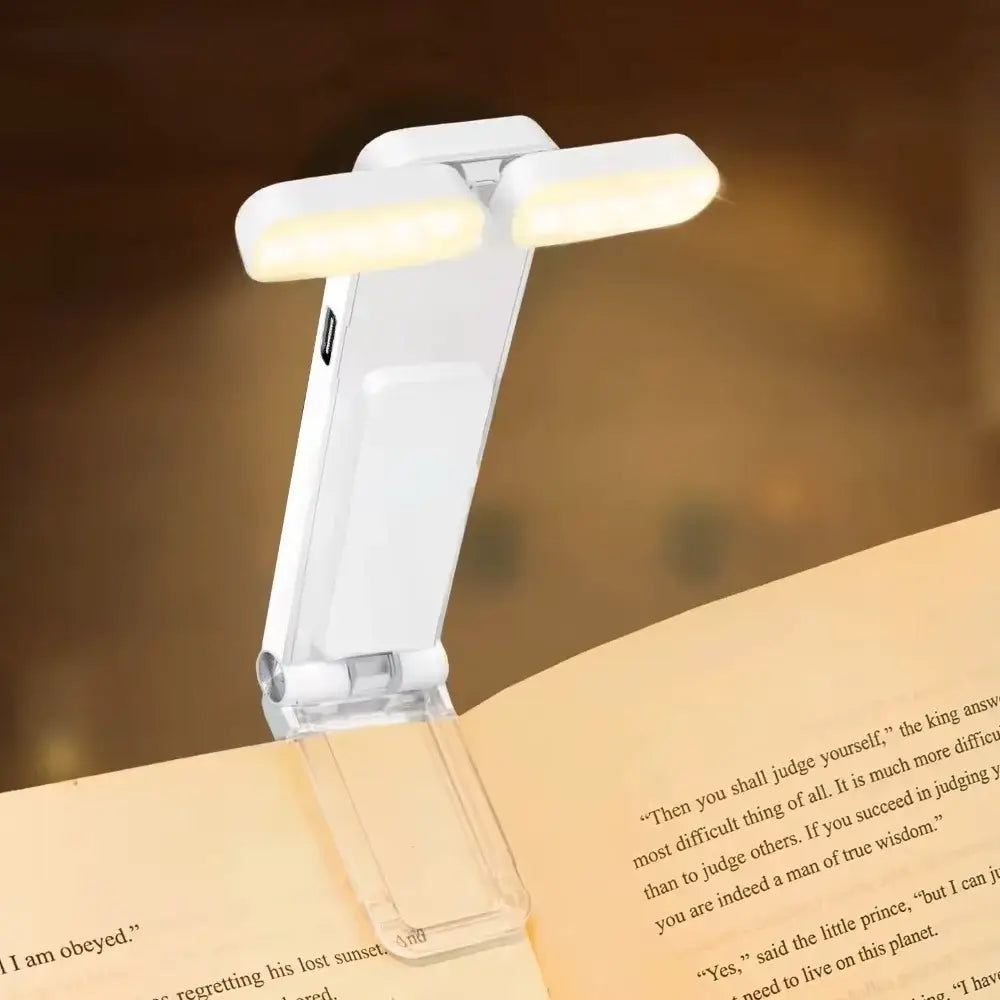 clip-on reading light with adjustable brightness
