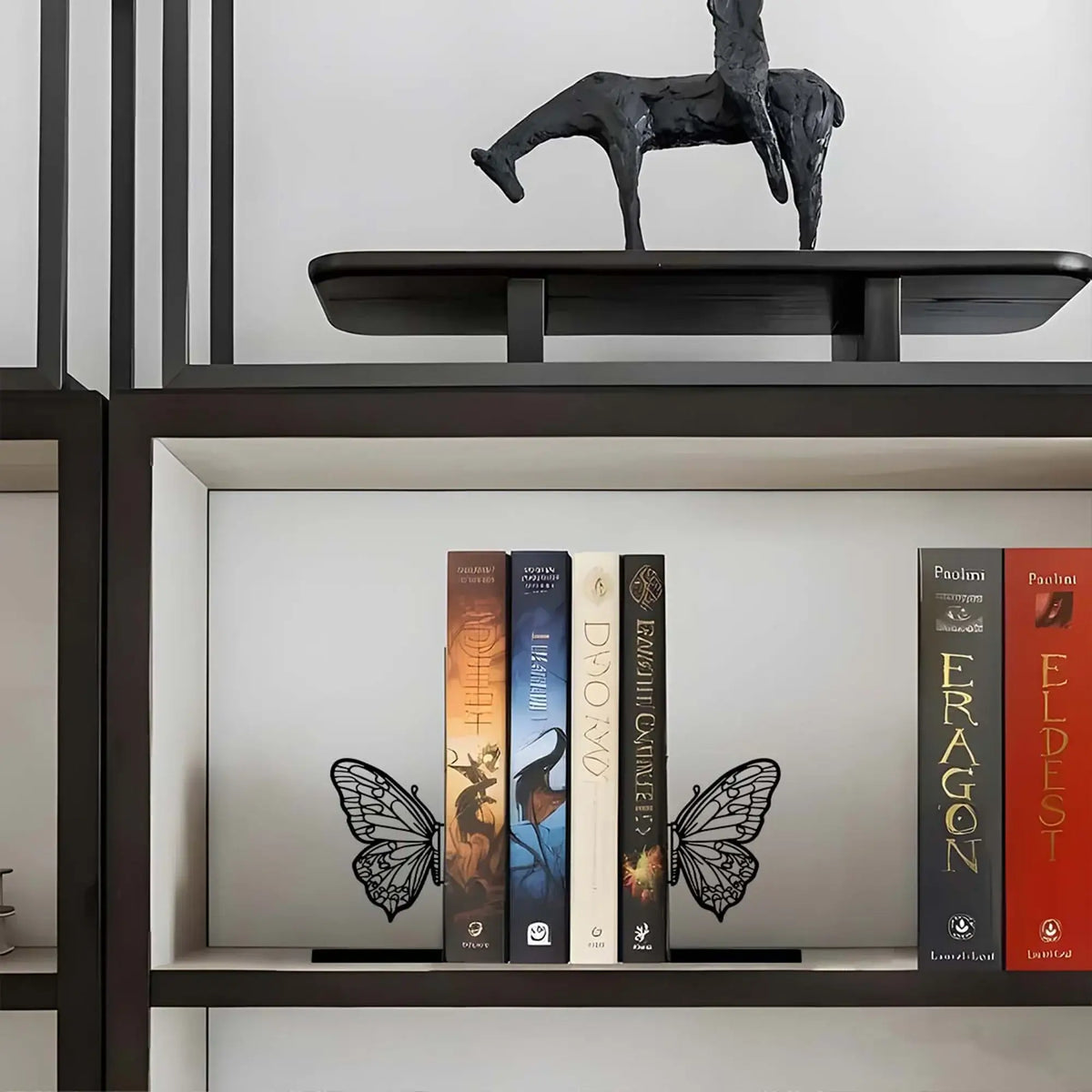 stylish butterfly bookend for shelves