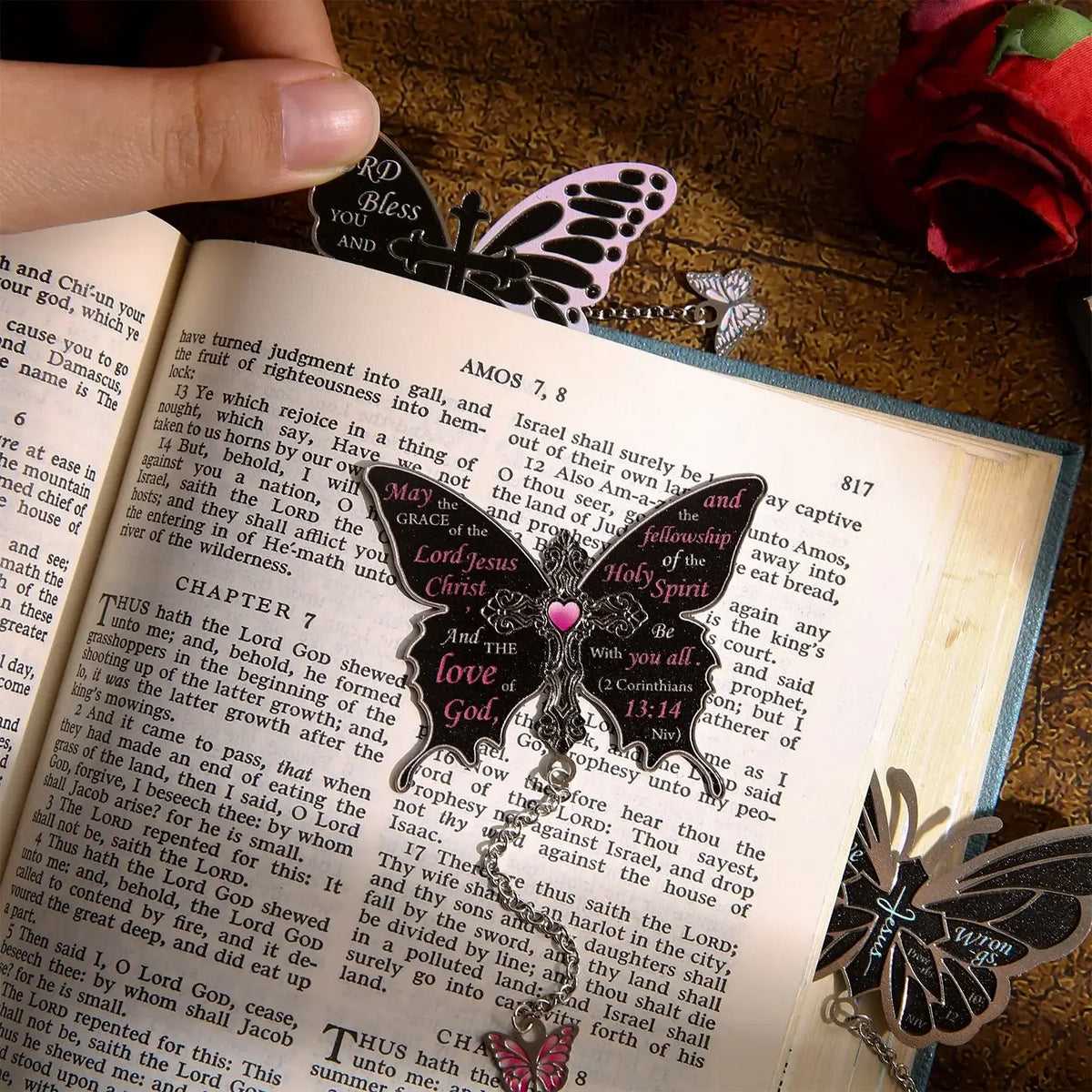 colorful butterfly bookmarks
