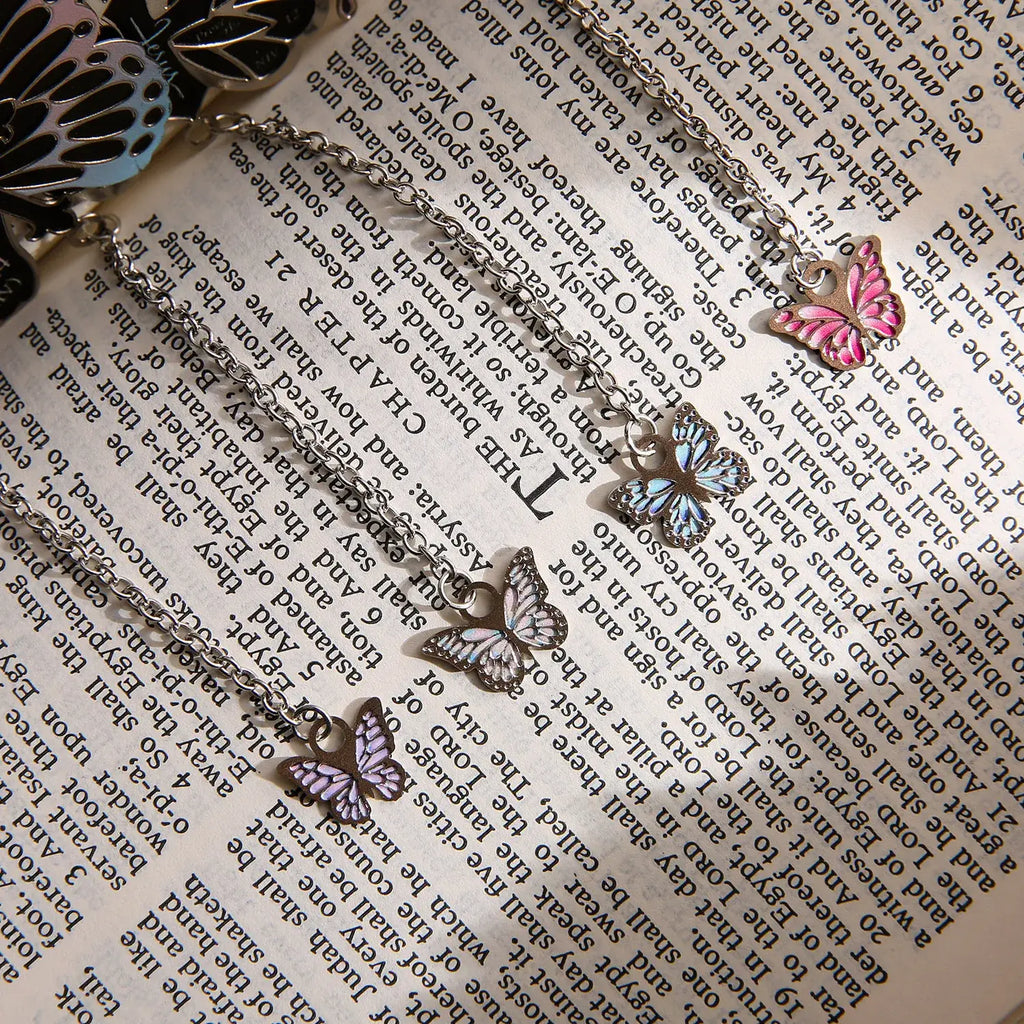 butterfly shaped paper bookmarks
