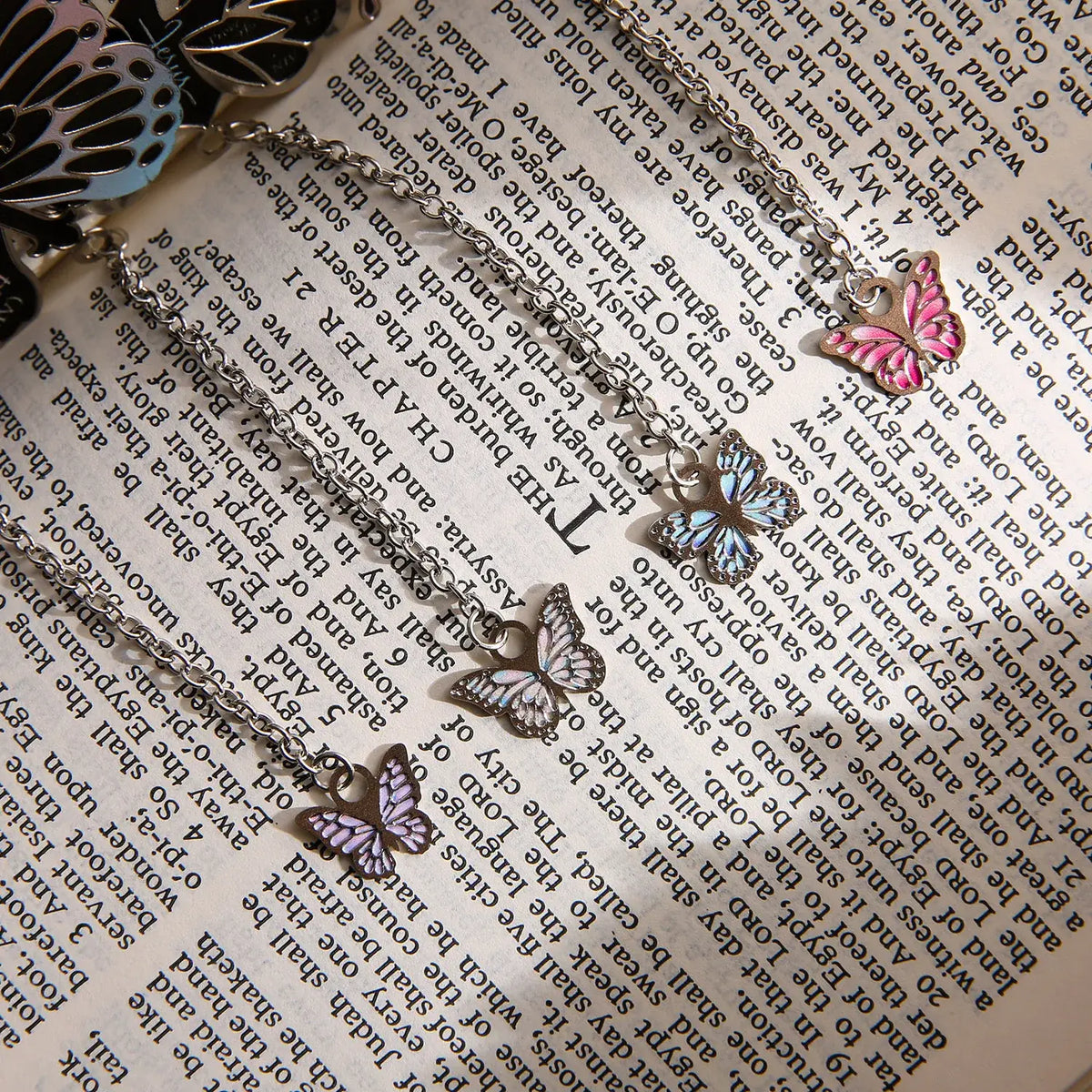 butterfly shaped paper bookmarks