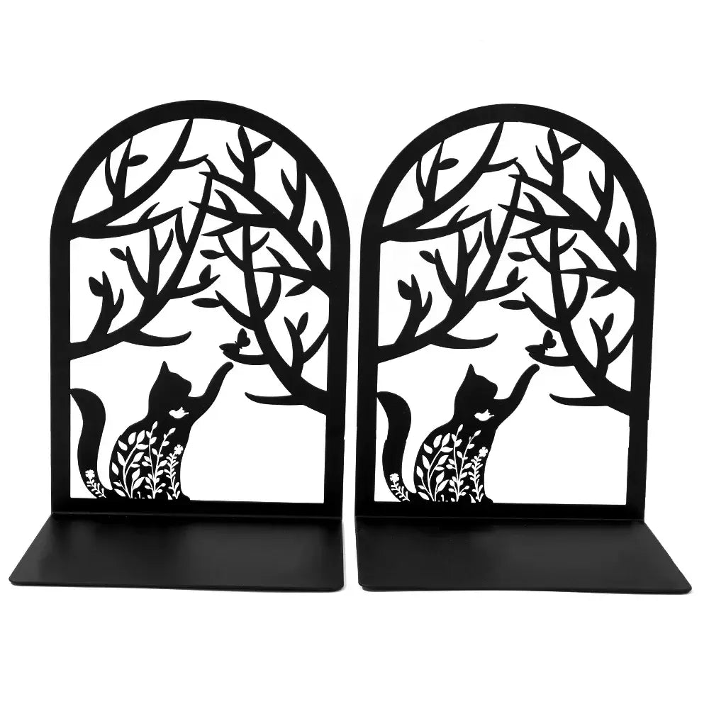 stylish metal bookends for animal lovers