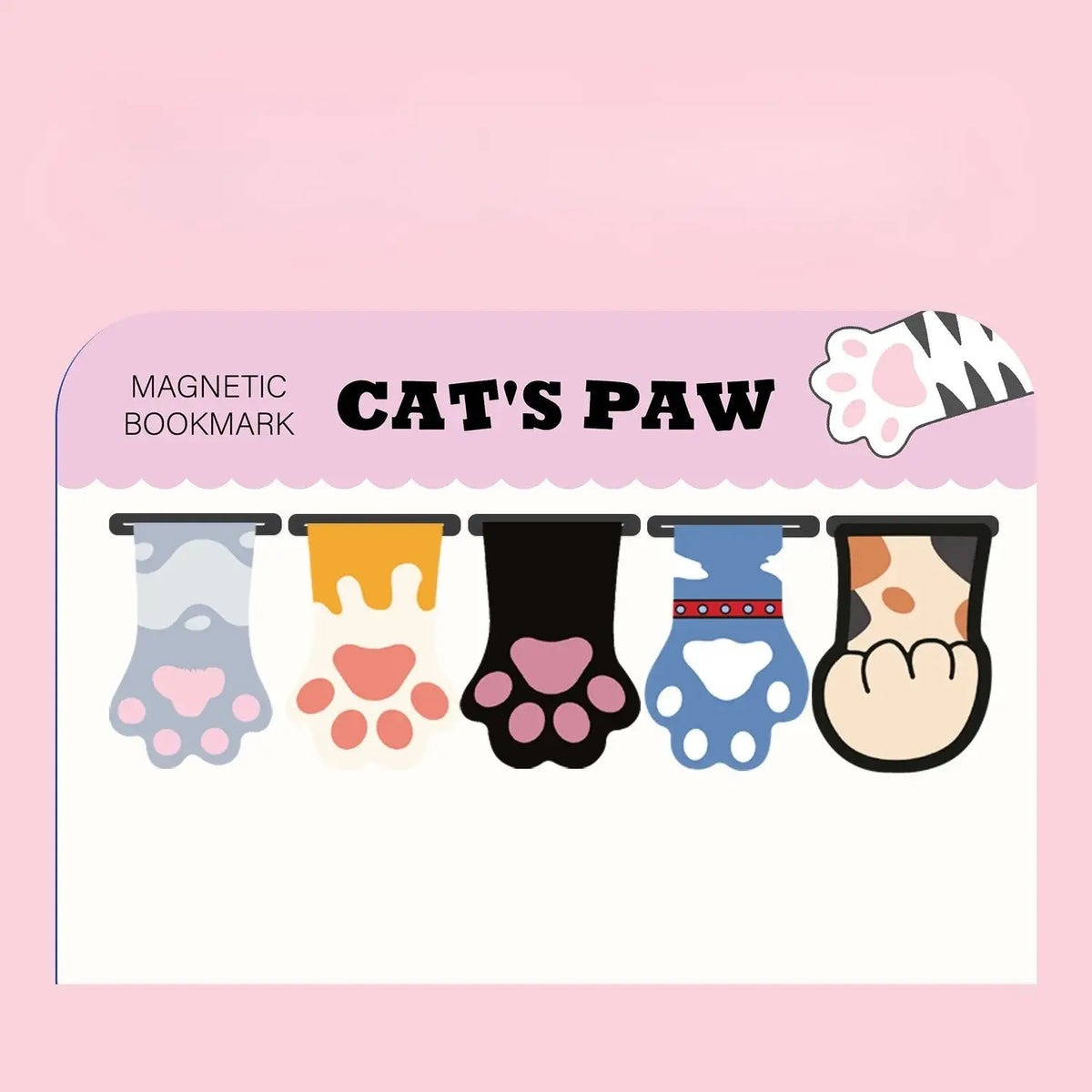 colorful cat shaped bookmarks