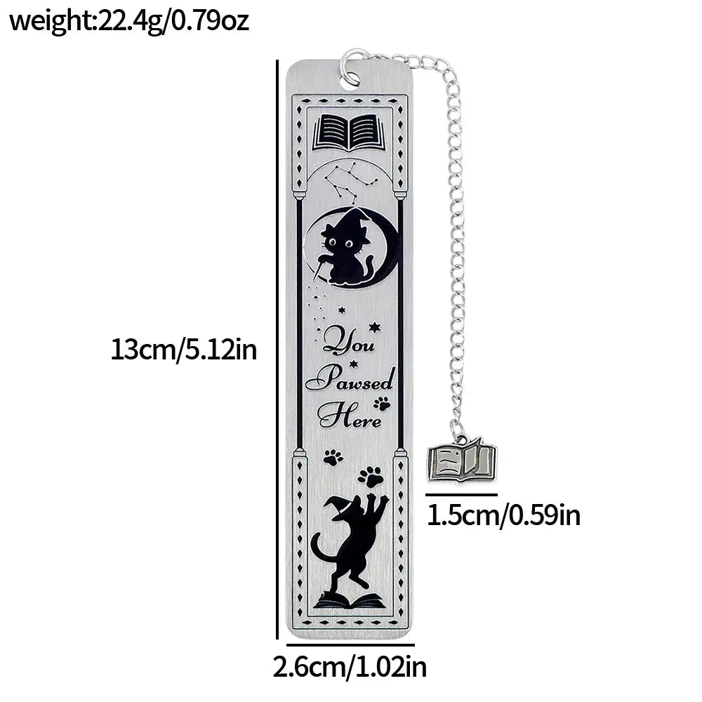 durable cat metal page marker