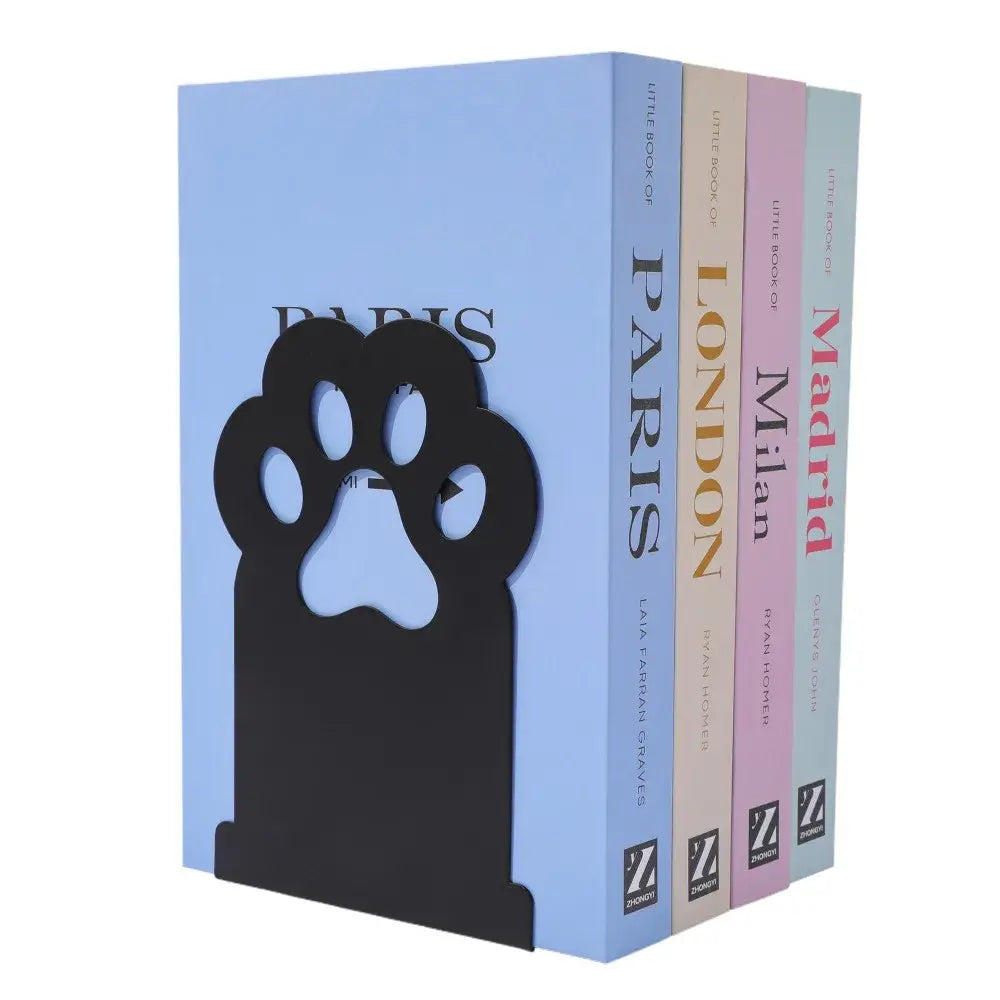 cute cat paw bookend for home decor