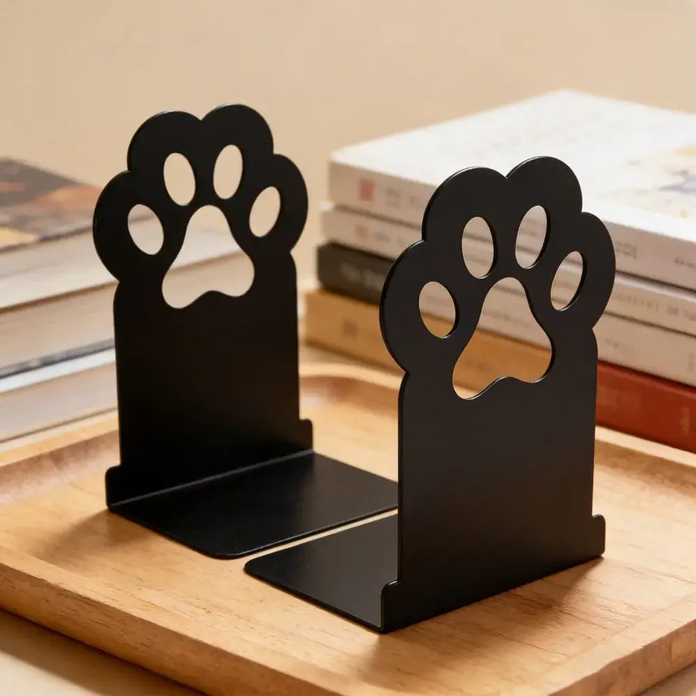 cat print bookend for animal lovers