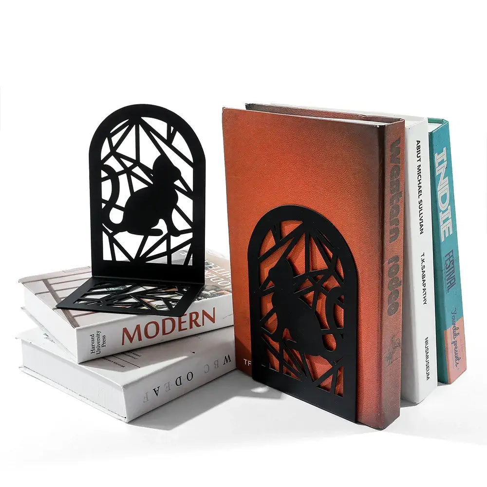 bookends for book lovers with cat motifs
