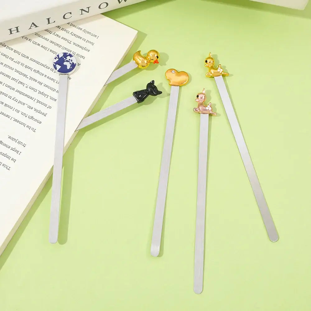 stylish cat bookmarks for book enthusiasts